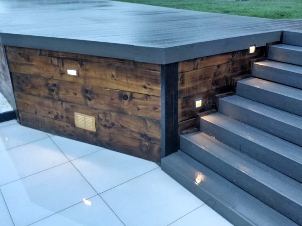 Patio & Decking with LED Lights